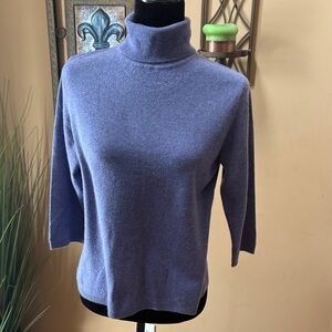 Charter Club Lavender Cashmere Turtleneck Sweater